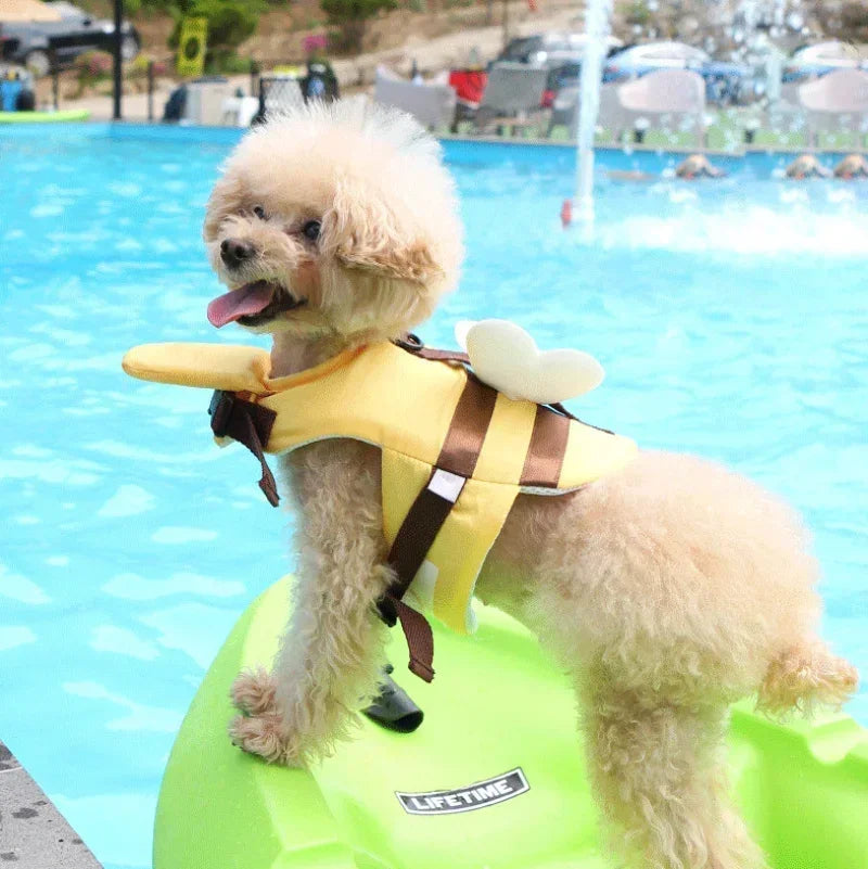 Bee-Themed Dog Life Jacket