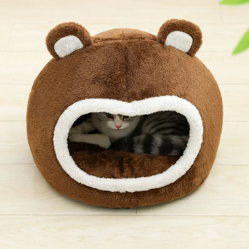 Plush Funny Cat Bed