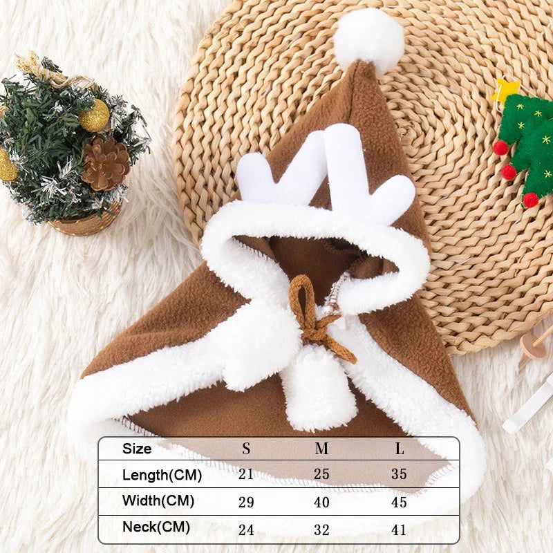 Christmas Pet Cloak Cape