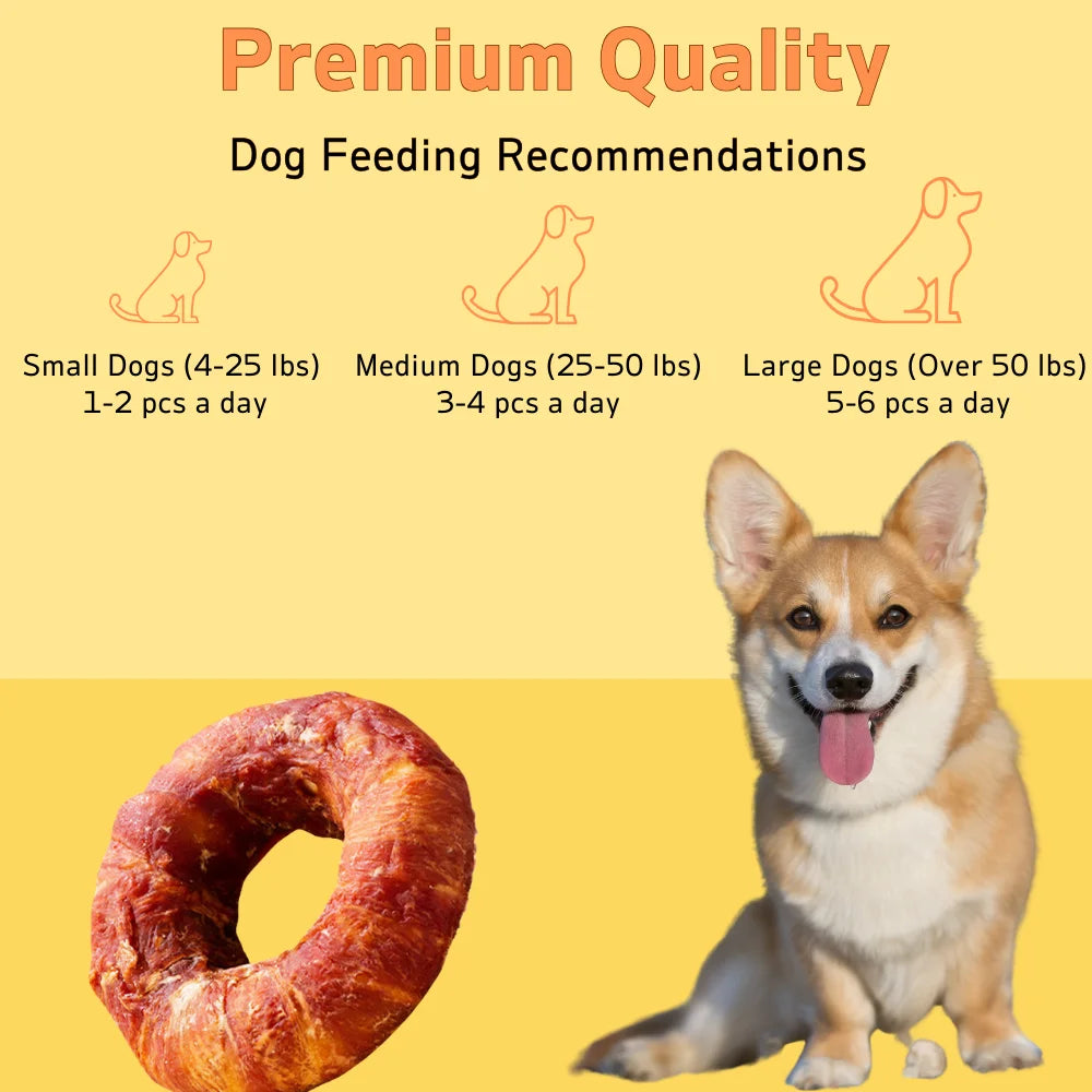 Chicken Rawhide Donut Chews