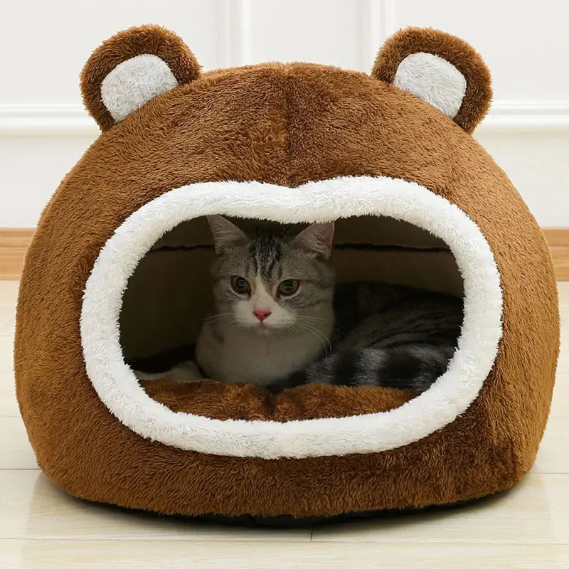 Plush Funny Cat Bed