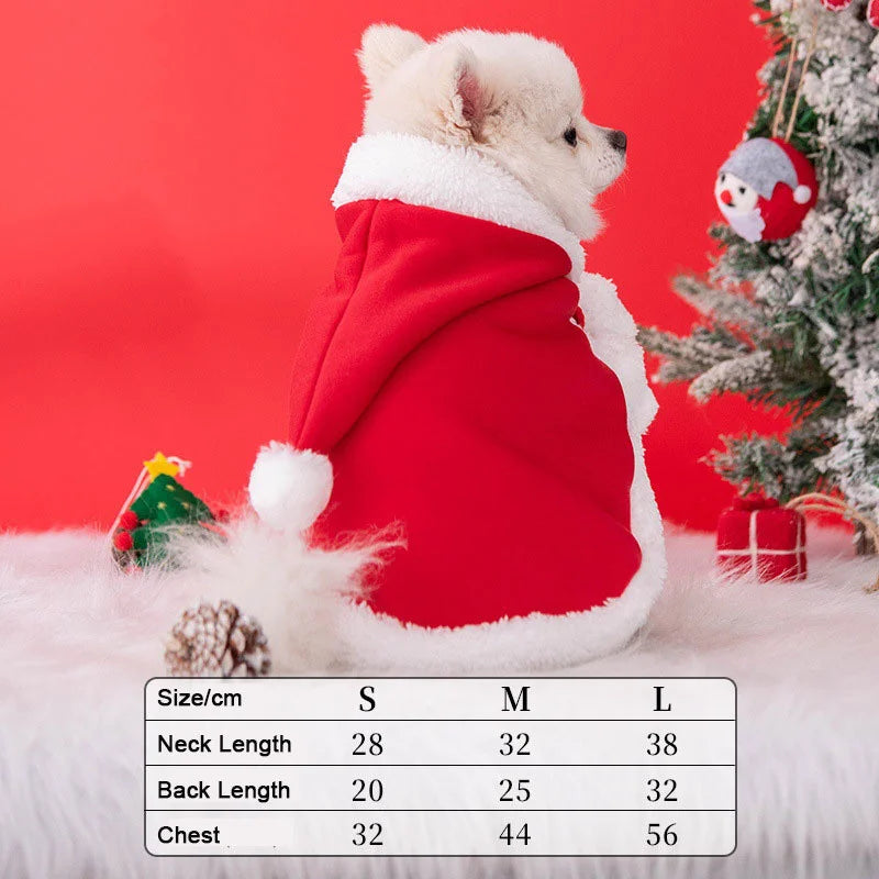 Christmas Pet Cloak Cape