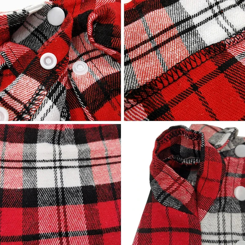 Plaid Cotton Cat Shirt