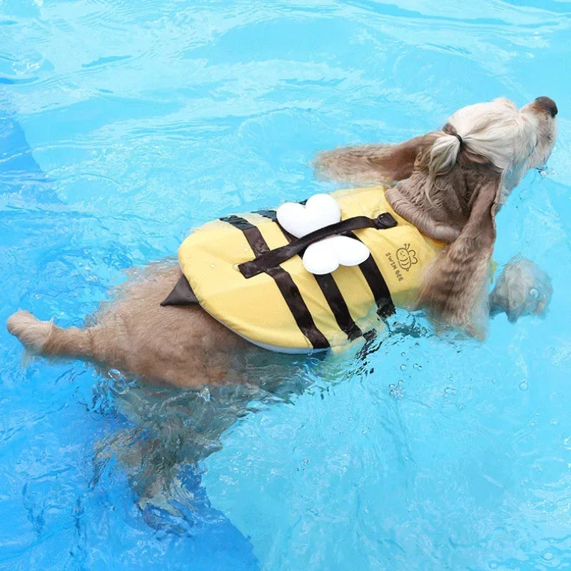 Bee-Themed Dog Life Jacket