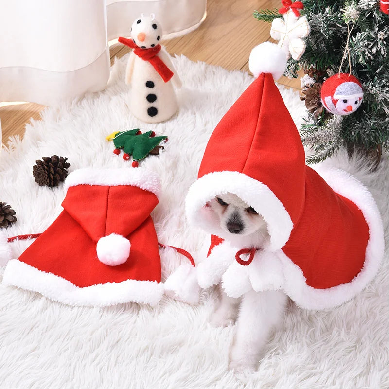Christmas Pet Cloak Cape