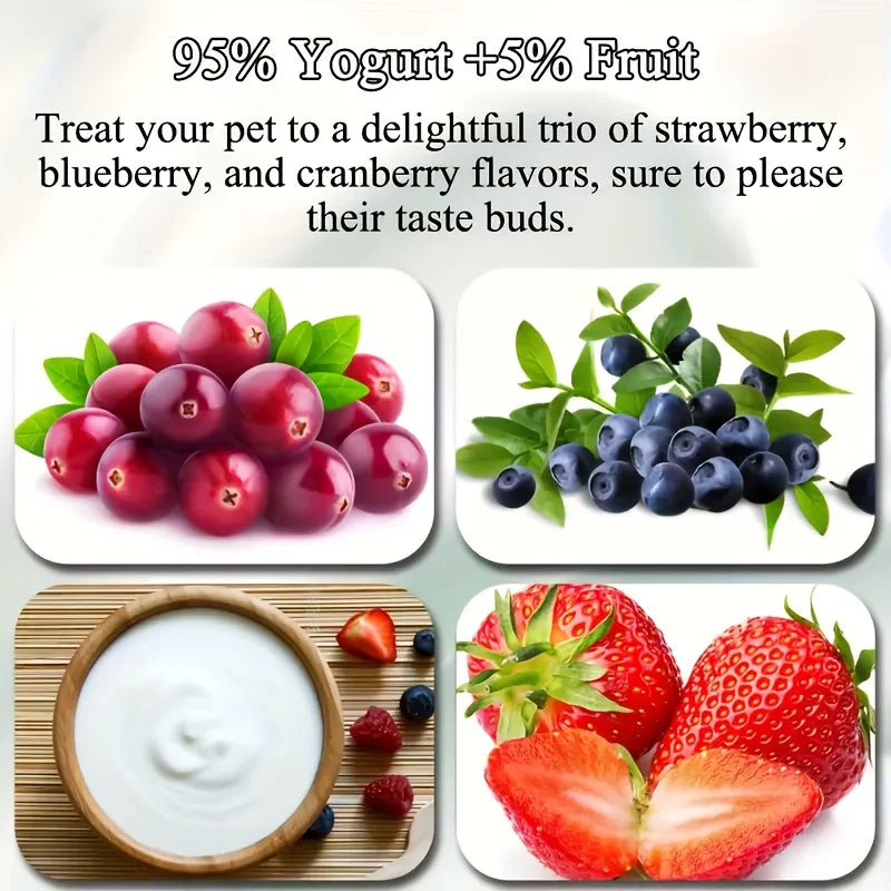 Fruit Yogurt Dog Treats
