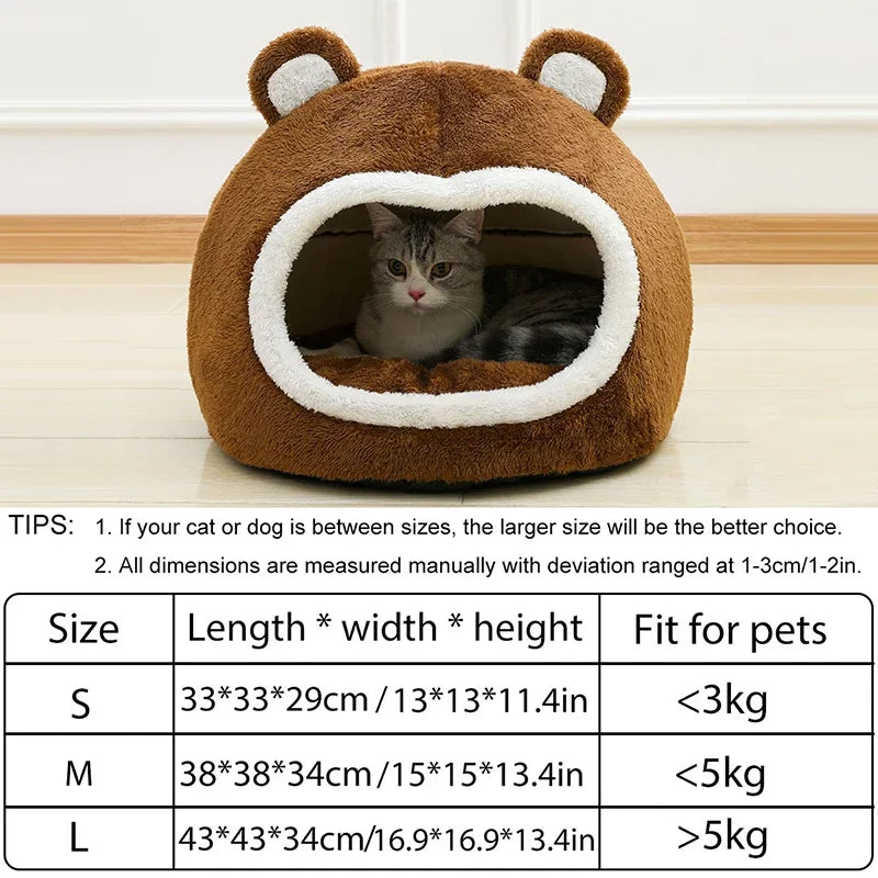 Plush Funny Cat Bed
