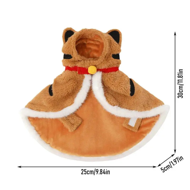 Tiger Hooded Cat Cloak