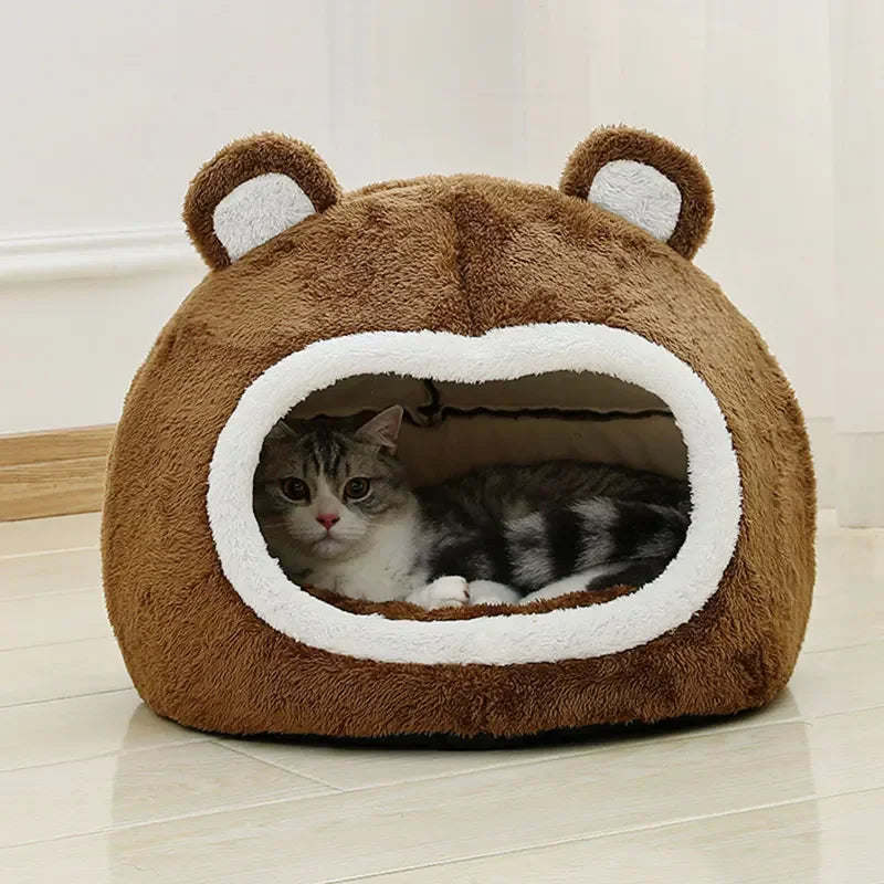 Plush Funny Cat Bed