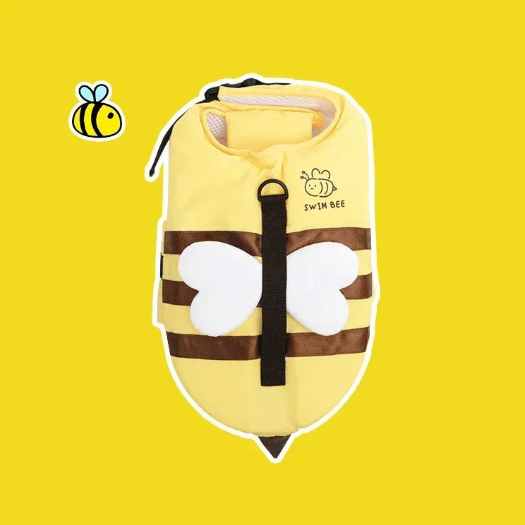 Bee-Themed Dog Life Jacket