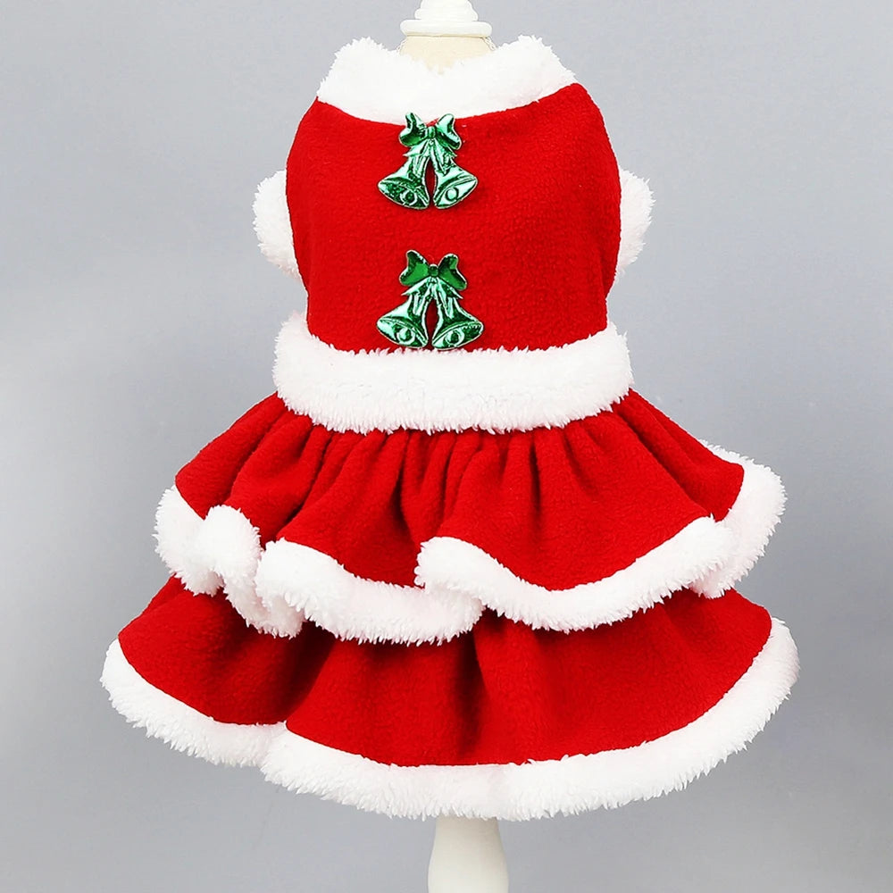 Christmas Dog Dress Skirt