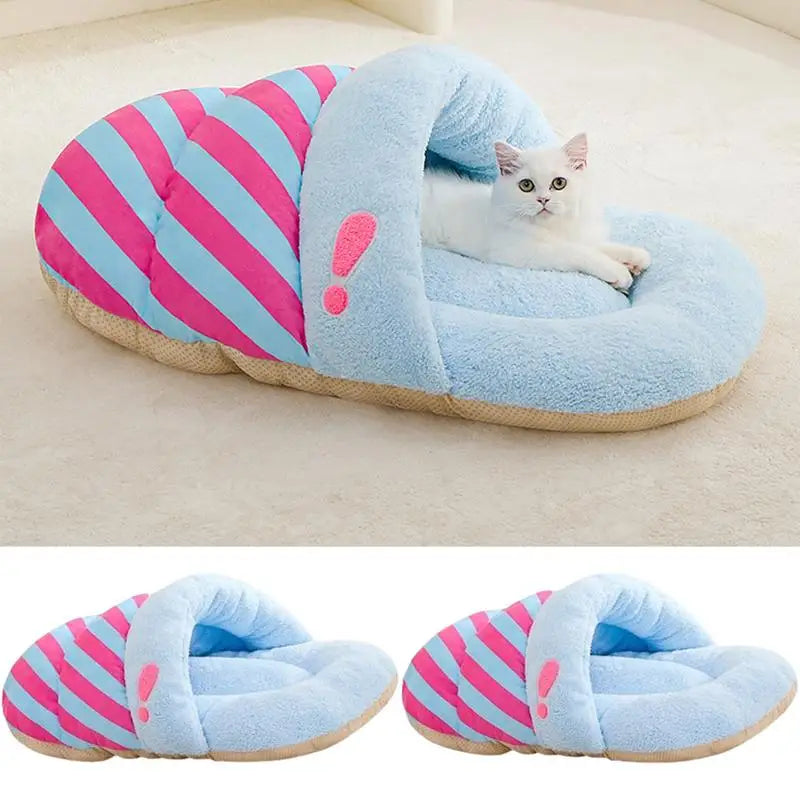 Plush Winter Cat Cave