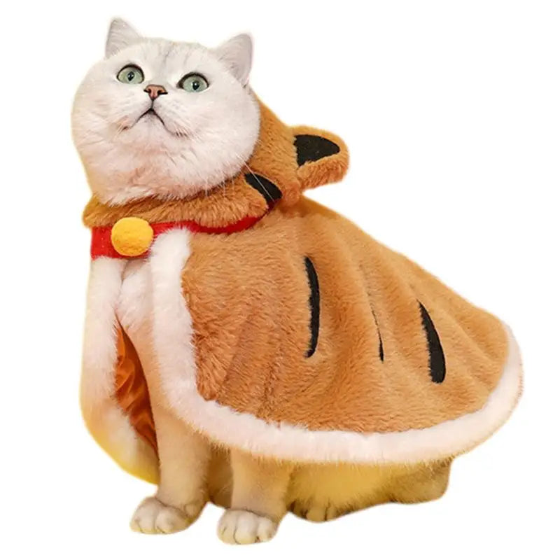 Tiger Hooded Cat Cloak