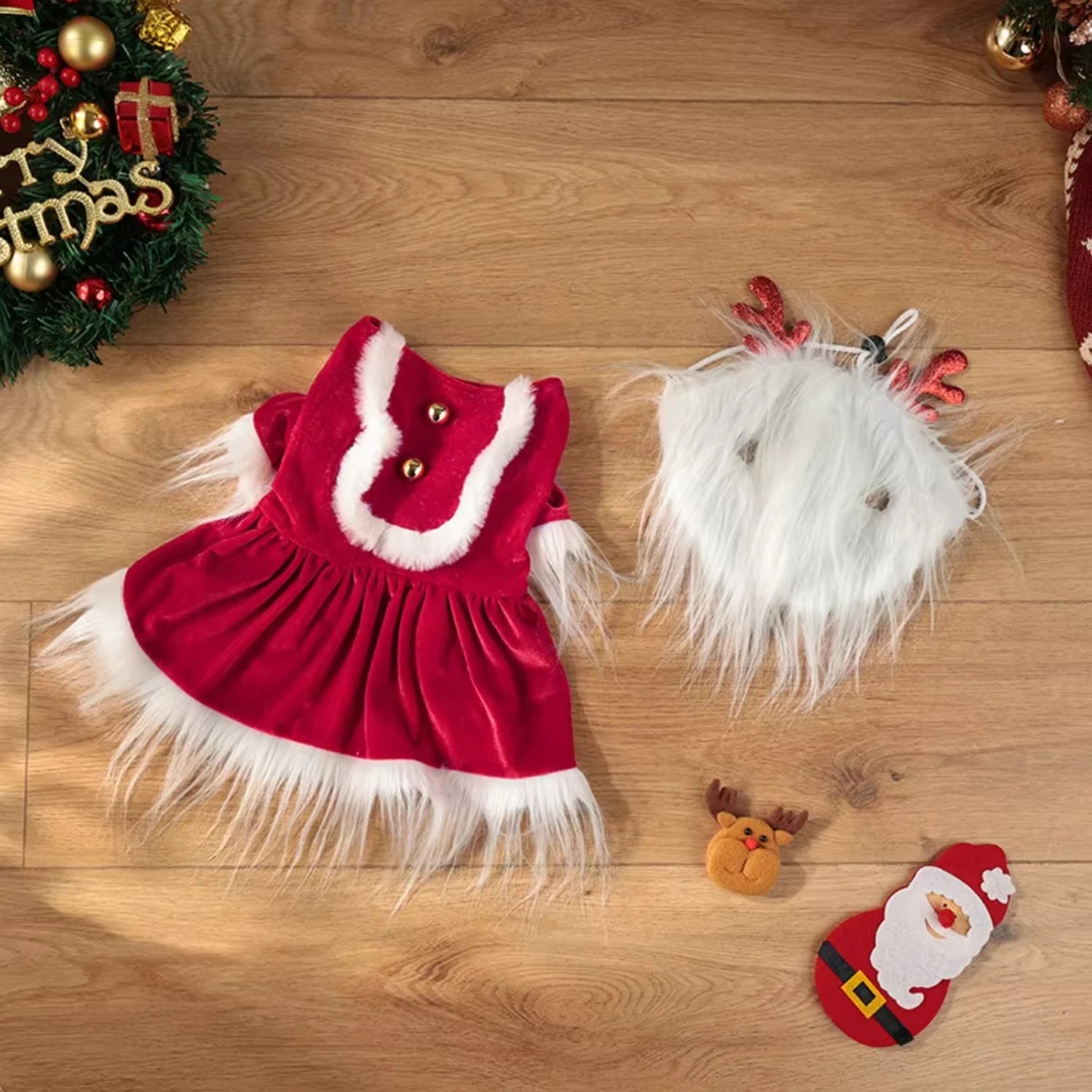 Santa Claus Dog Dress