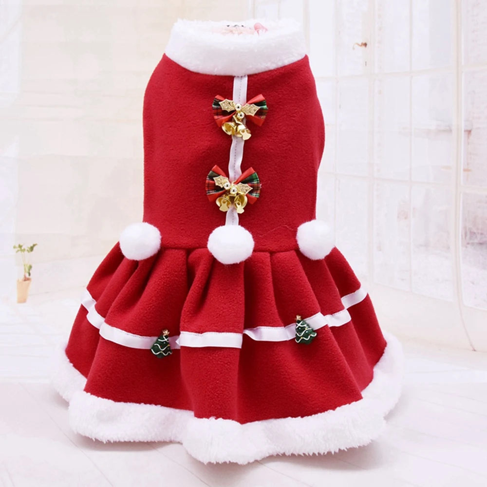 Christmas Dog Dress Skirt