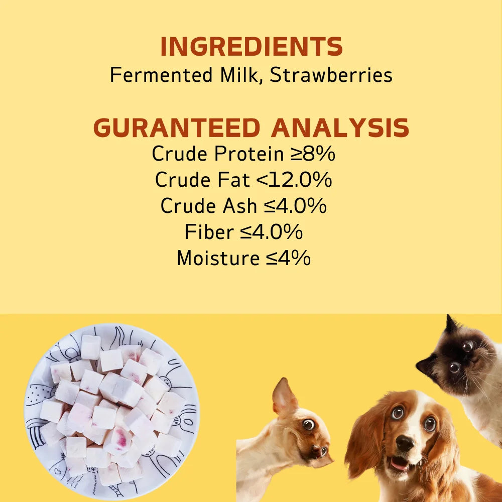 Fruit Yogurt Dog Treats