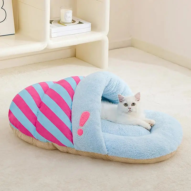 Plush Winter Cat Cave