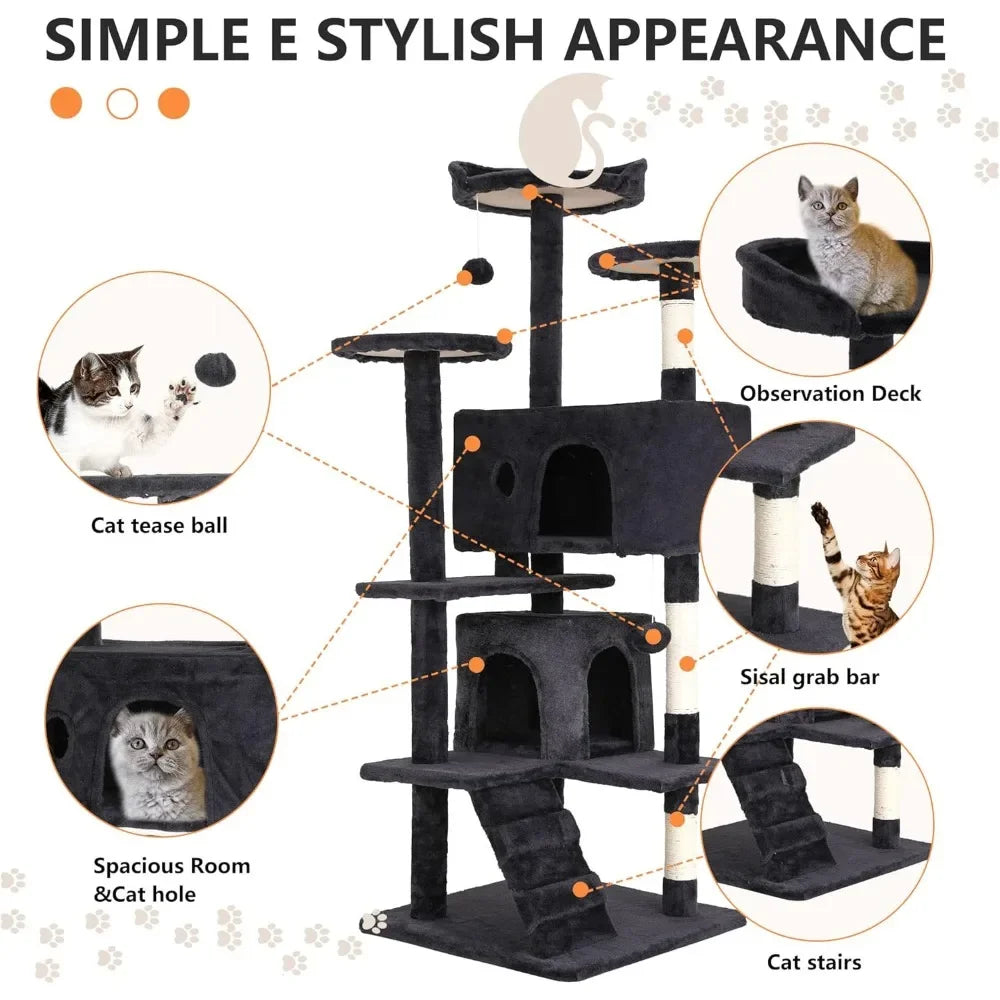 Multi-Level Cat Furniture Activity Center
