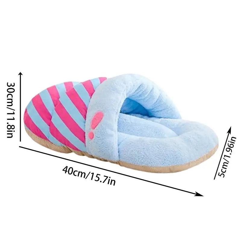 Plush Winter Cat Cave