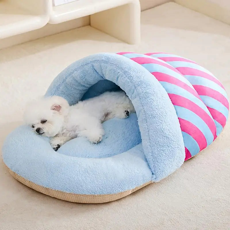 Plush Winter Cat Cave
