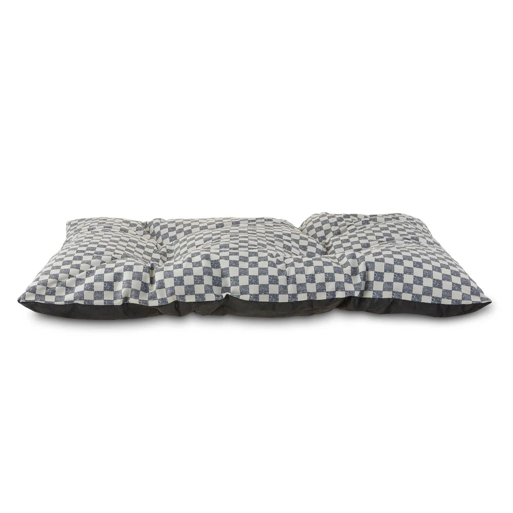 Checkered Tufted Dog Bed