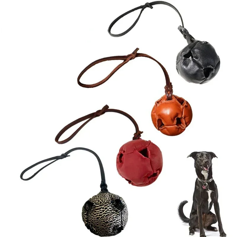 Leather Tug Dog Toy