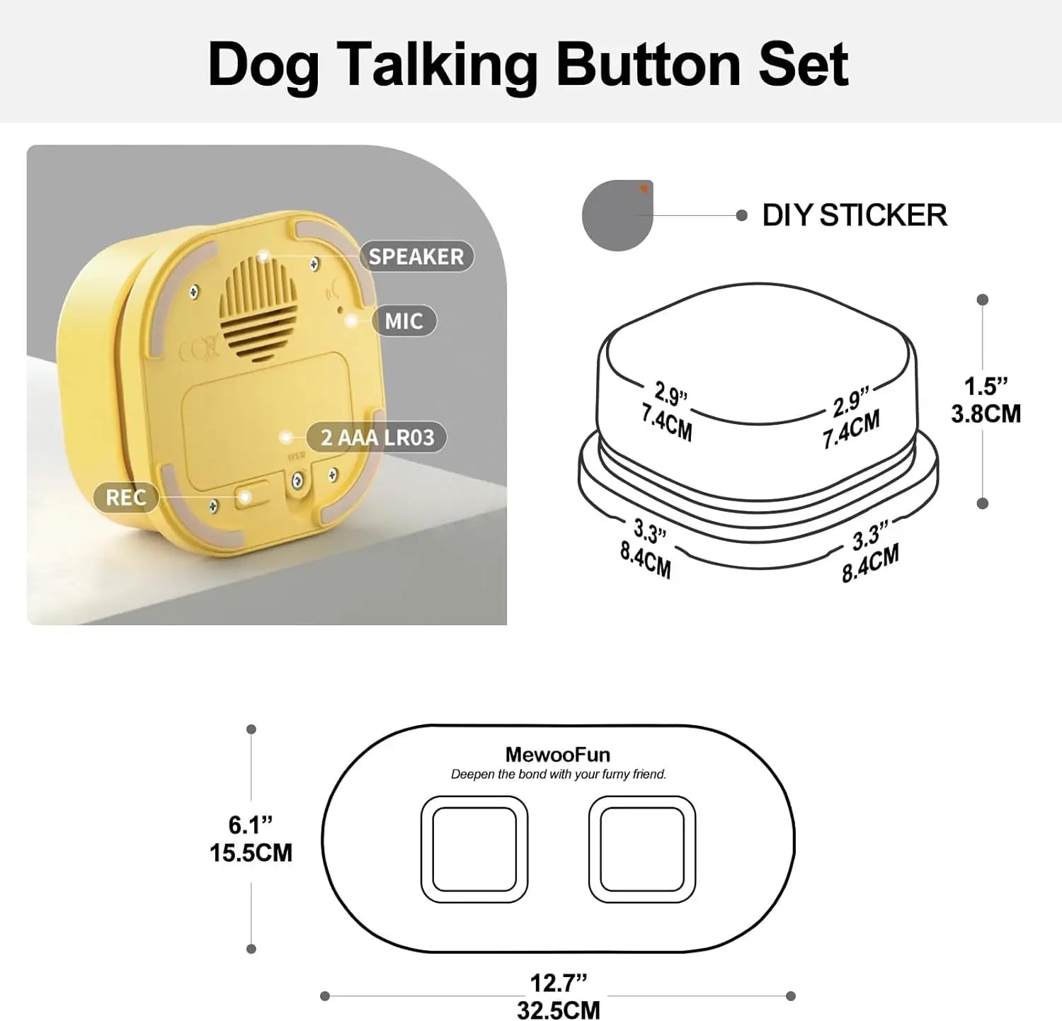 Talking Pet Training Buttons